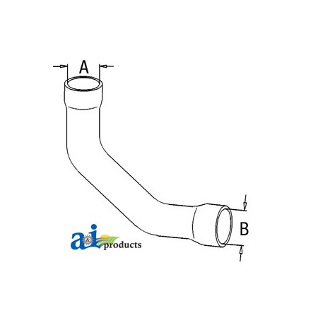 A & I Products Radiator Hose, Lower 12" x2" x2" A-L58793